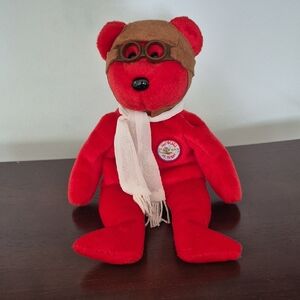 Ty Bearon Beanie Baby "100 Years Of Flight" Bear- 2003